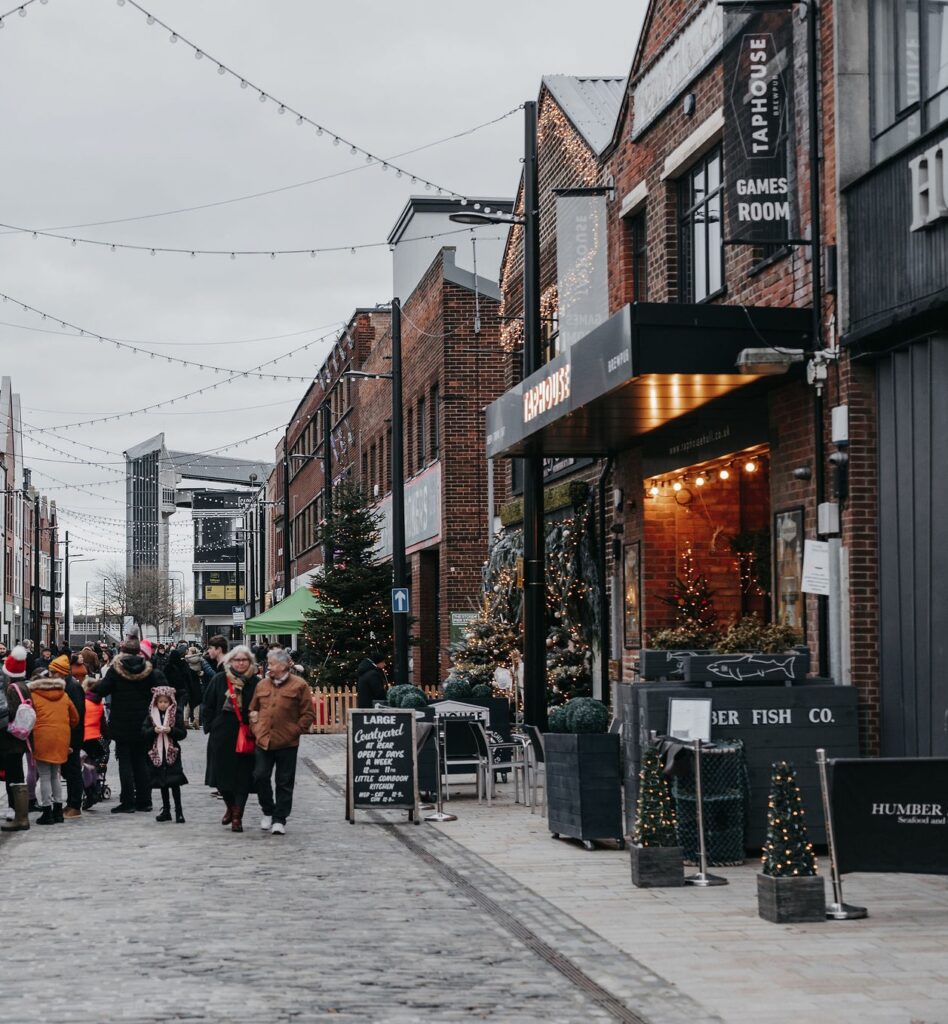 Humber Street at Christmas